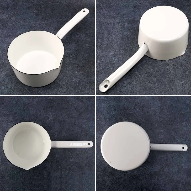 Белая керамическая кастрюля для молока л в японском стиле кухонная