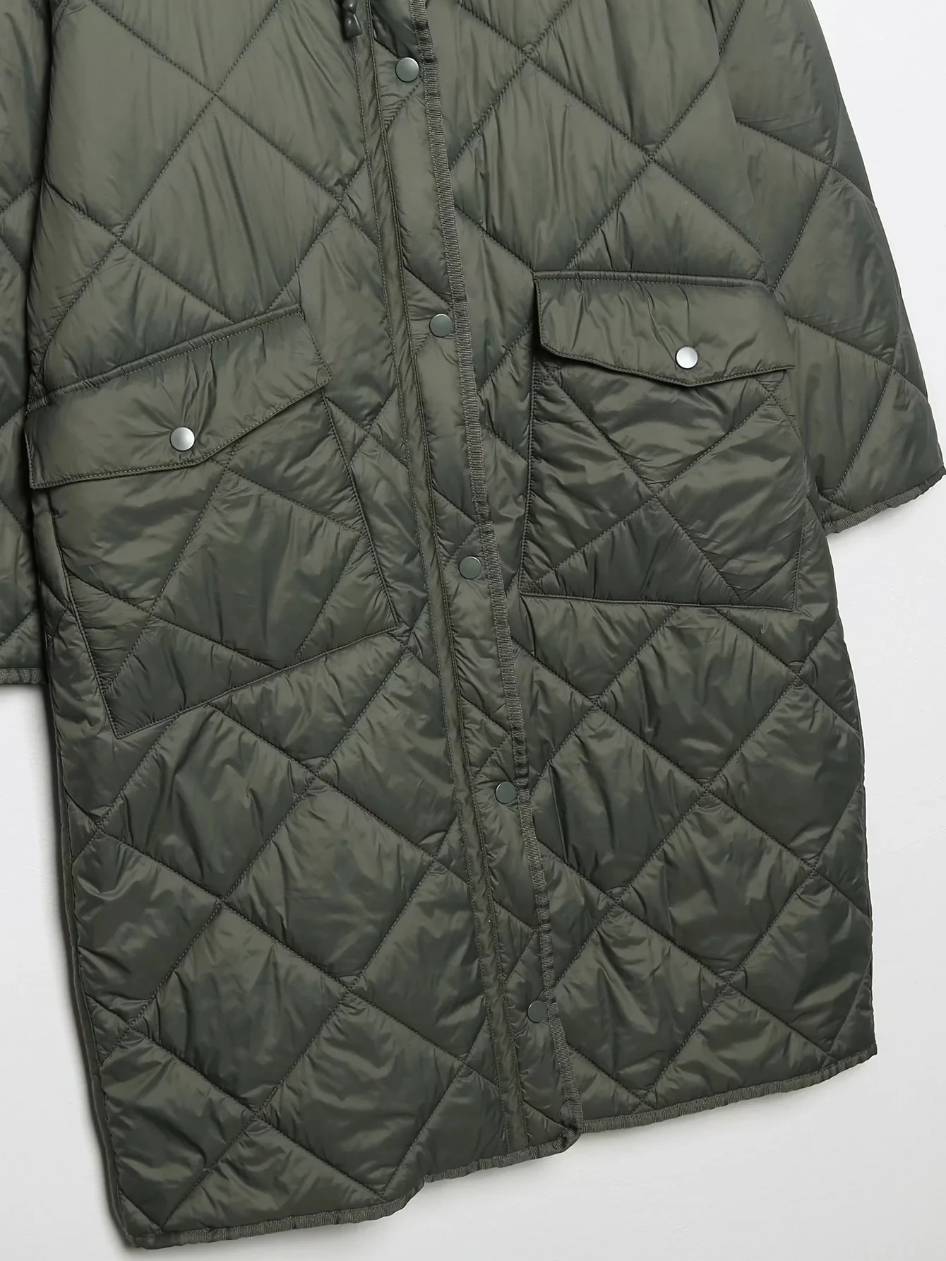 Elmsk England Style Vintage Oversize Long Parka Coat Women Hooded Loose Coat Jacket Women Tops Winter Trench Coat Women