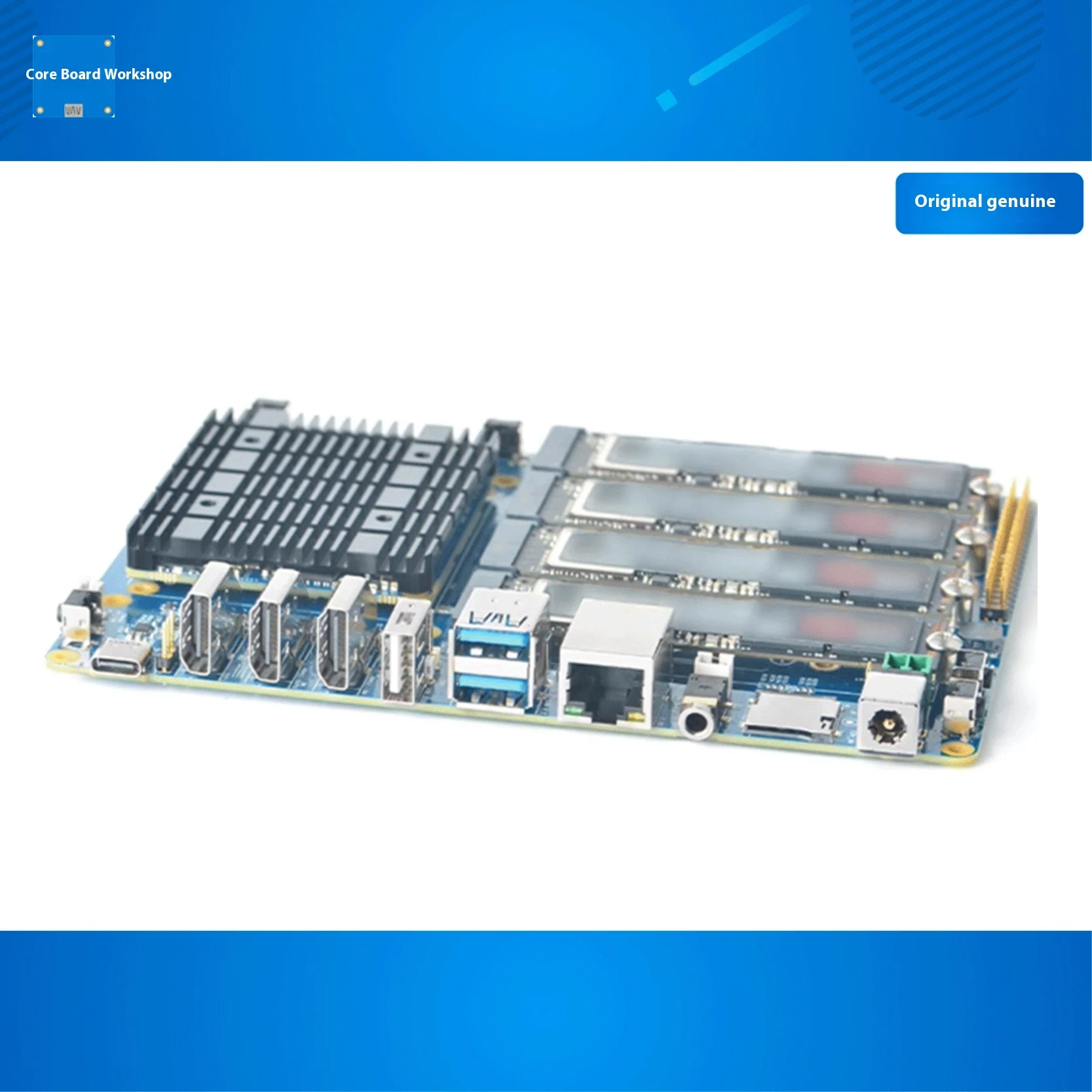 Фото Комплект материнской платы FriendlyELEC CM3588 Core, 2,5G Rockchip RK3588, макетная плата ЦПУ 4xPCIe3.0 4K/8K CM3588 NAS SDK Kit 4 NVMe HDMI IN №4