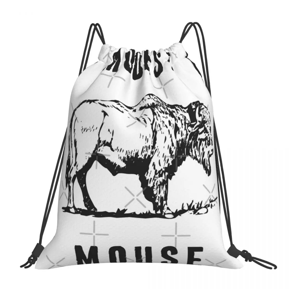 Рюкзак со шнурком в виде скромной мыши и буйвола рюкзак для девочек спортивные
