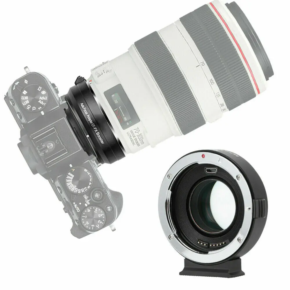 

Commlite Aoto Focus Lens Mount Adapter 0.71X for Canon EF Lens To Fujifilm X CAM