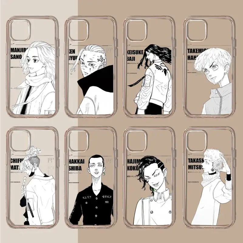 

Tokyo Revengers Avengers anime manga Phone Case Transparent soft For iphone 11 13 12 14 x xs xr pro max mini plus