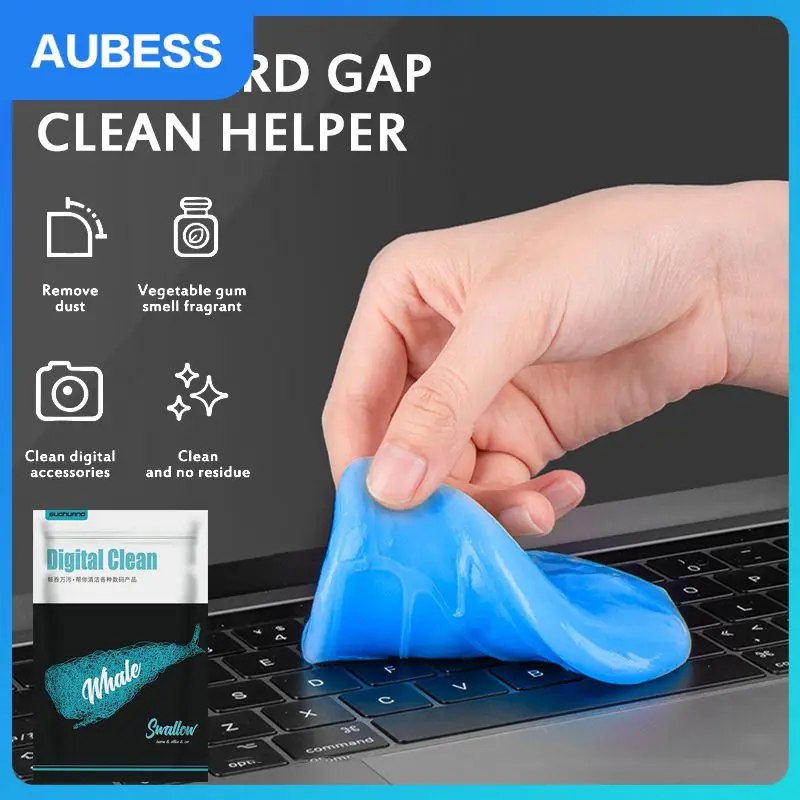 

80g Reusable Air Vent Outlet Cleaning Tool Convenient Multifunction Car Cleaning Gel Portable Car Gap Dust Remover Blue
