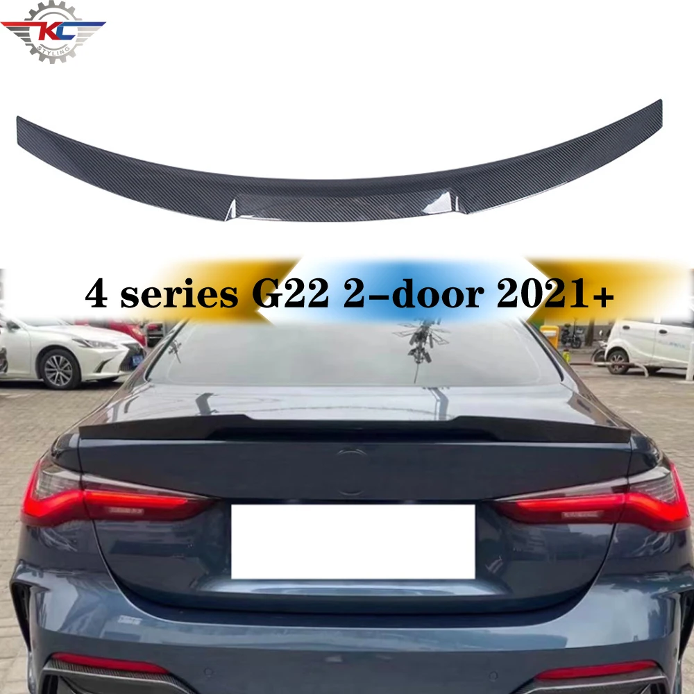 

Rear Trunk Carbon Fiber M4 Spoiler Back Wings For BMW 4 Series G22 2 Door 2021+