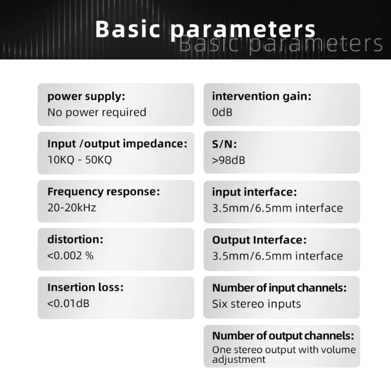 6-позиционный переключатель аудиосистемы металлический корпус аудиоконвертеры