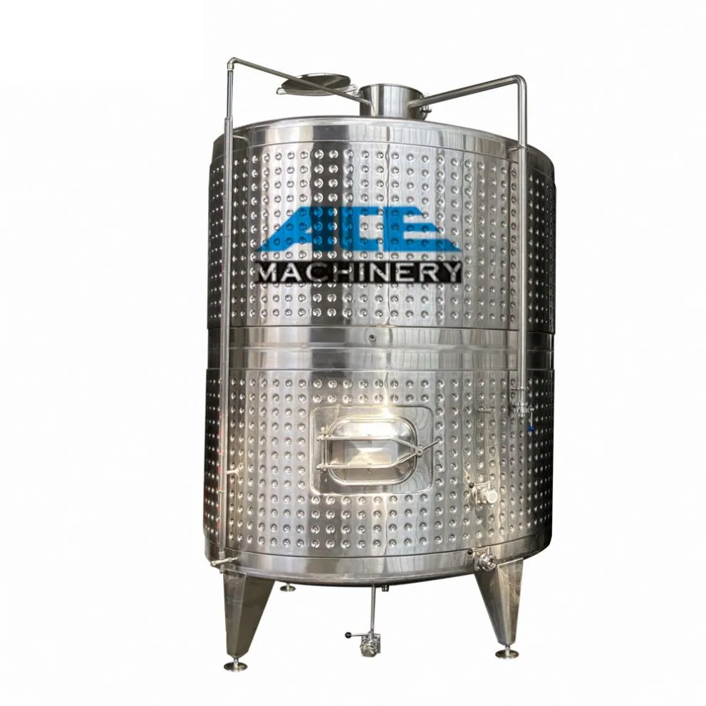 

Stainless Steel Sanitary 4000L 5000L 6000L Conical Cooling Dimple Jacketed Grape Fermented Wine