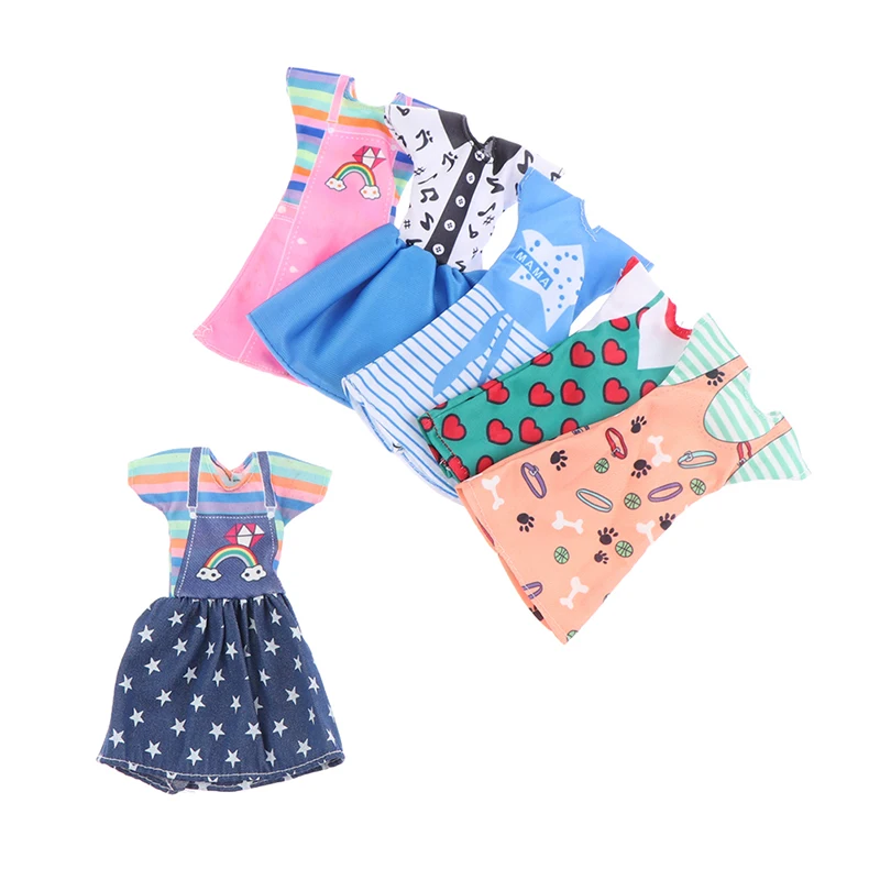 

Doll Dress Fashion Suspenders Skirt Casual Wear Dress Doll Clothes Doll Accessories DIY Dollhouse Toys doll clothes miniature