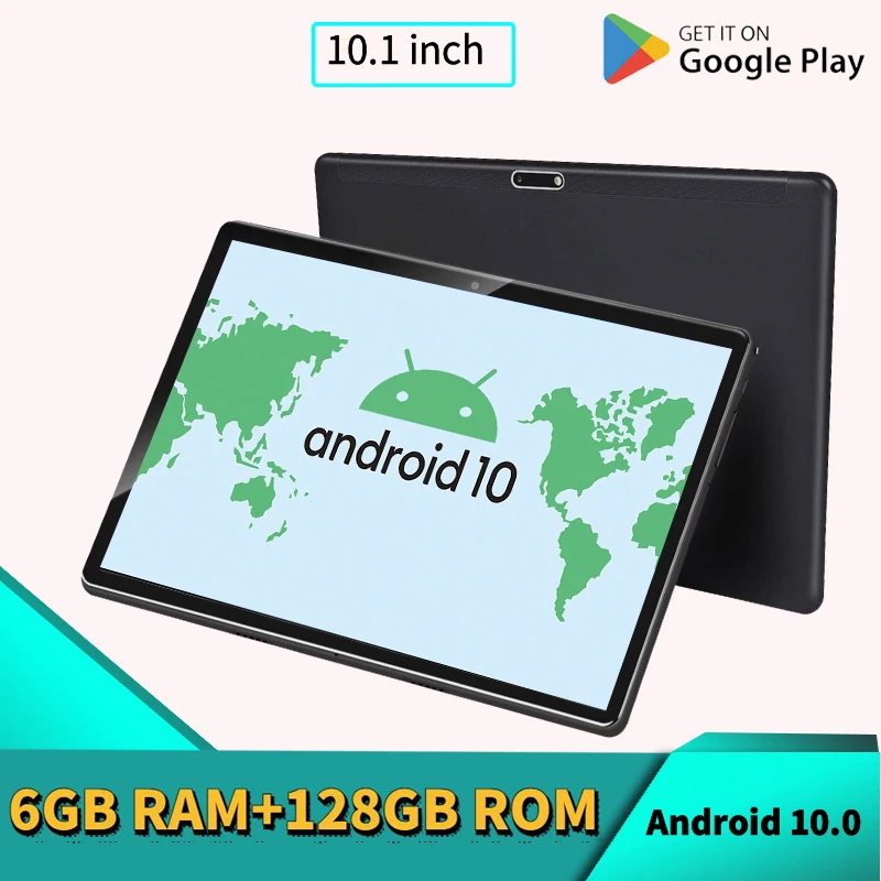 

Android 10.0 Tablet Game Tablet 10.1 Inch Android 10 Tablet PC 6GB RAM 128GB ROM Tablets 4G LTE Phone Call MTK6797 Deca Core