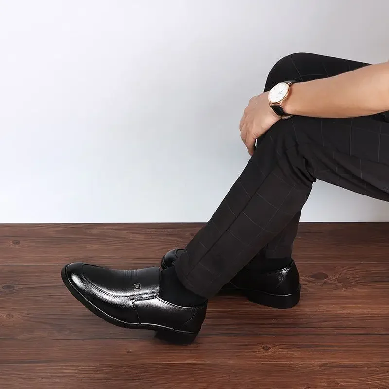 Официальная легированная кожаная деловая Классическая обувь для мужчин