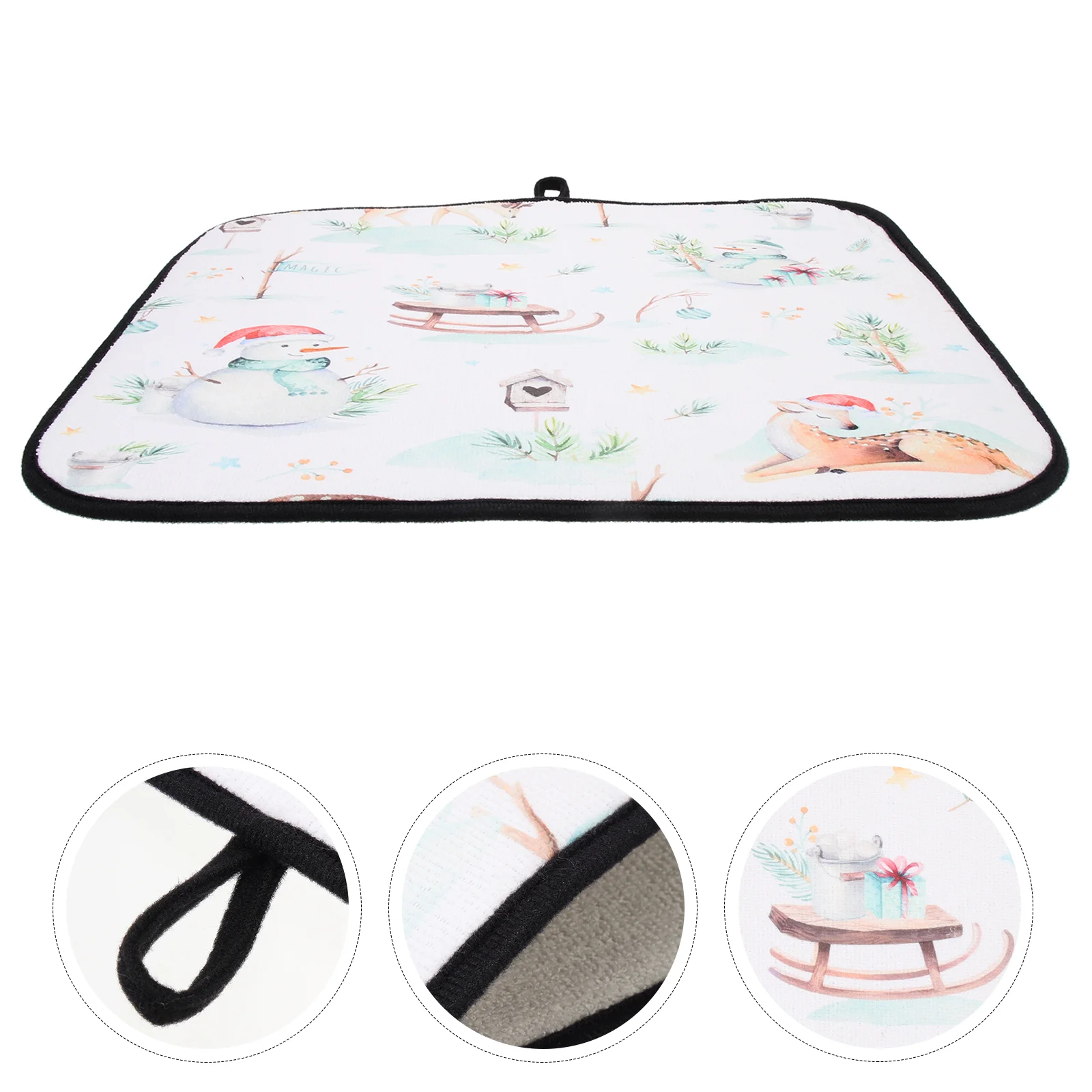 

Mats Table Christmas Placemats Mat Hotholidaynon Dish Holder Pot Coffee Place Kitchen Cloth Cover Dinner Fabric Coasters