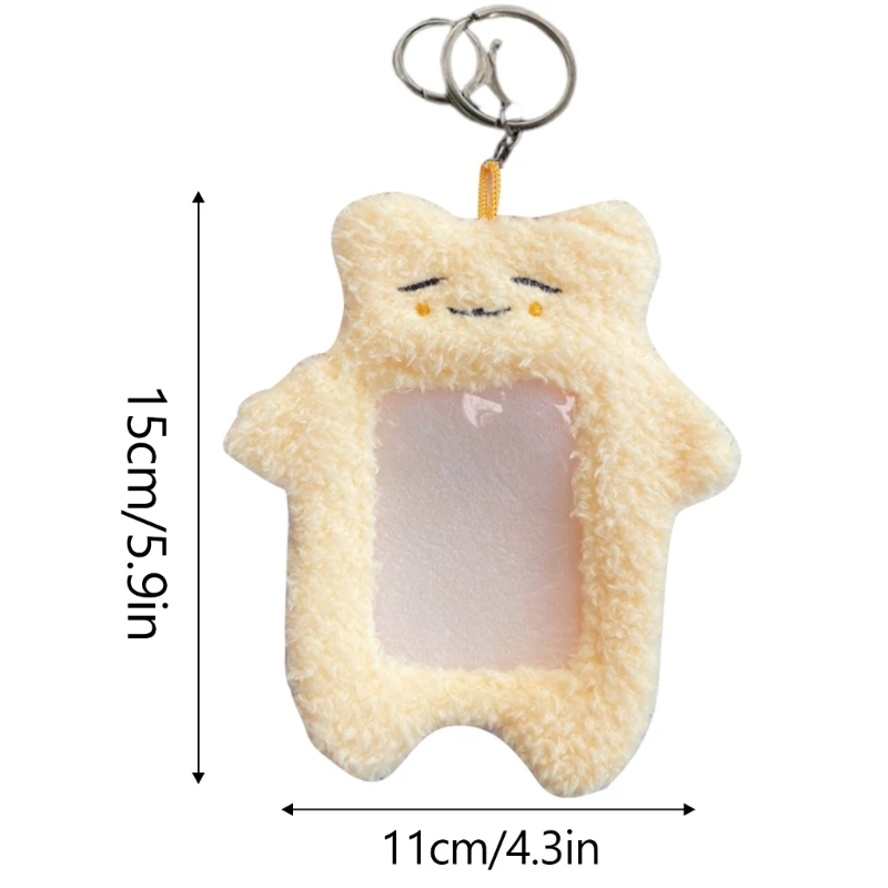 Мультяшный медведь с рукавом для карты Плюшевый кролик Держатель карт