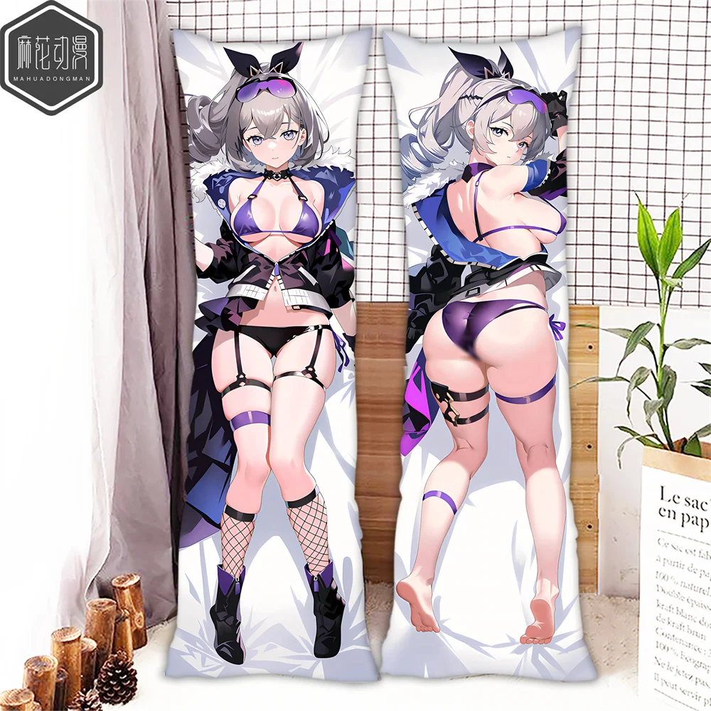 

Аниме Honkai Серебряный волк Сексуальная мультяшная дакимакура обнимающая подушка для тела Чехол Otaku Мужская Подушка наволочка постельное белье подарки JJ