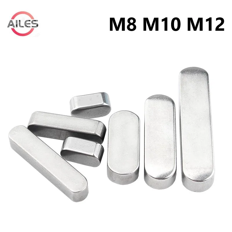 Плоский ключ из нержавеющей стали 304 дюбель приводной вал параллельный M8 M10 M12 с