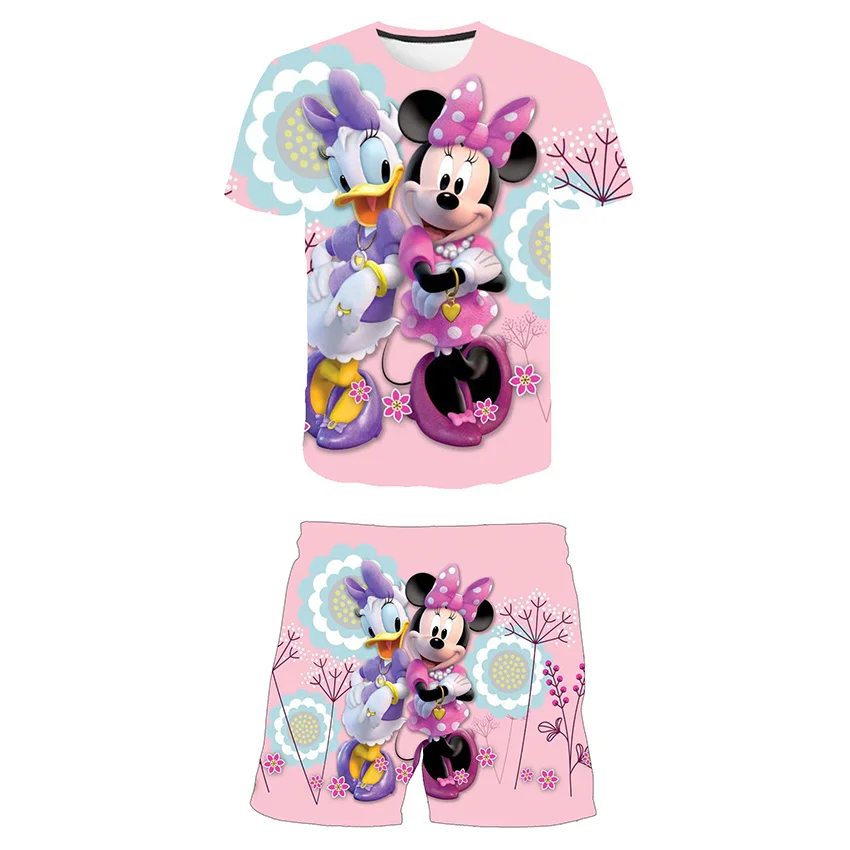 

2 шт., футболка и шорты для девочек 1-14 лет