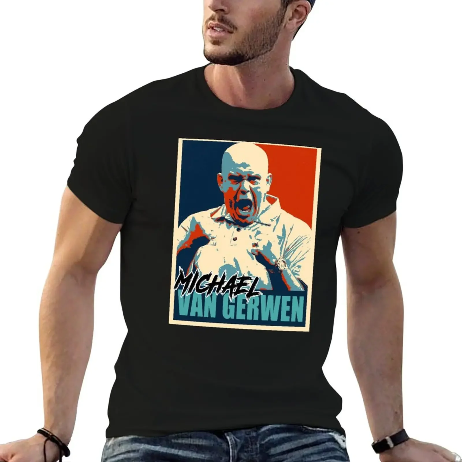 Футболка Michael Van Gerwen PDC 2022 футболки большого размера летние топы футболка с