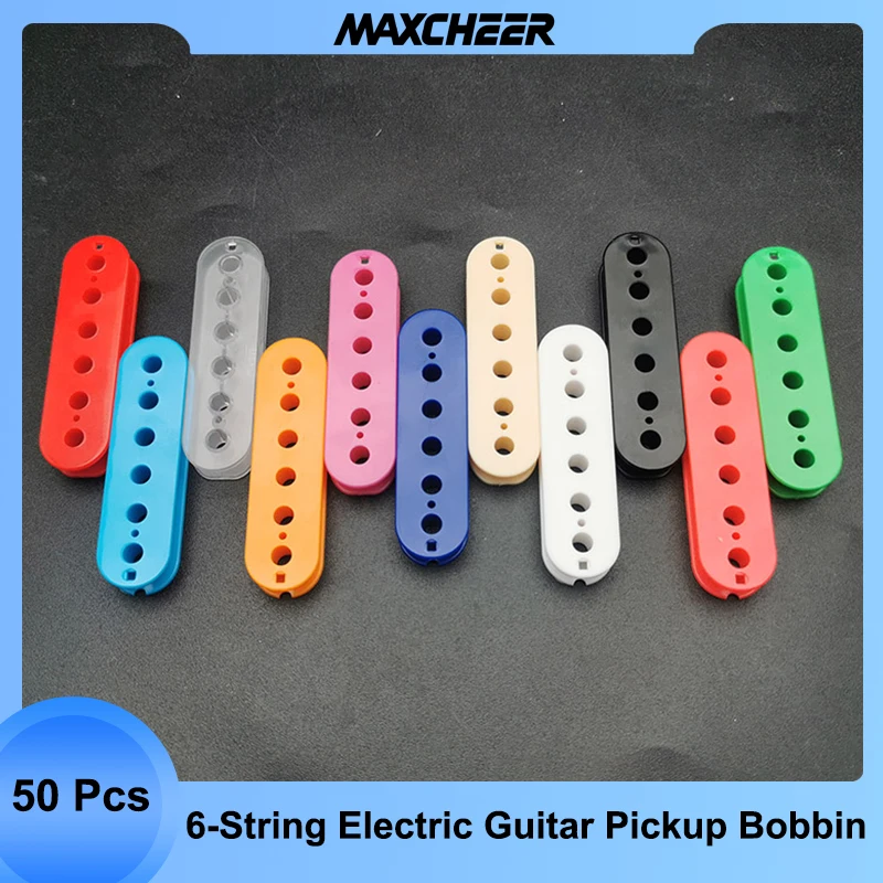 

50Pcs 6-String Electric Guitar Pickups Humbucker Slug Bobbin Pole Spacing 50mm or 52mm Multicolour Available Guitar Parts