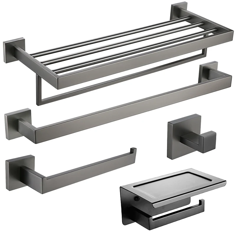 Rack Toilet Paper Holder Robe Hook Towel Bar Toilet Hardware