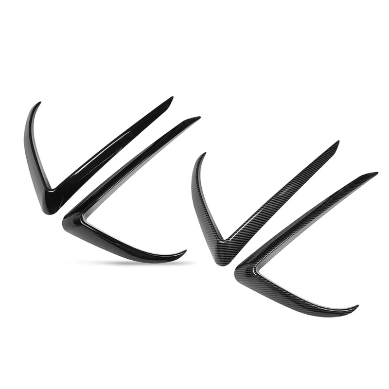 

Front Bumper Cover Wind Knife For Model 3 Fog Lamp Trim Decorative Blade- Trim Light Eyebrow