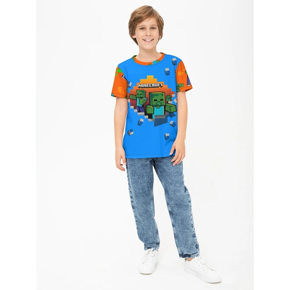 Футболка для мальчика FortyFour KT026 оранжевый хлопок 100%