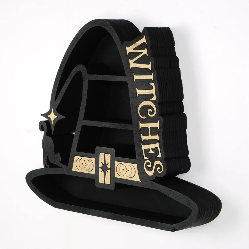 Деревянная стойка для ведьмы вертикальная гостиной настенное украшение стеллаж