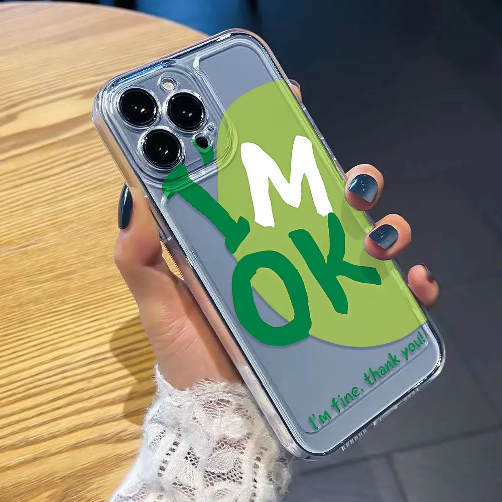 Чехол для телефона Iam OK Samsung Galaxy S24 Ultra Funda S23 FE S22 S21 S20 S10 Plus A73 5G A72 A71 A70 мягкие