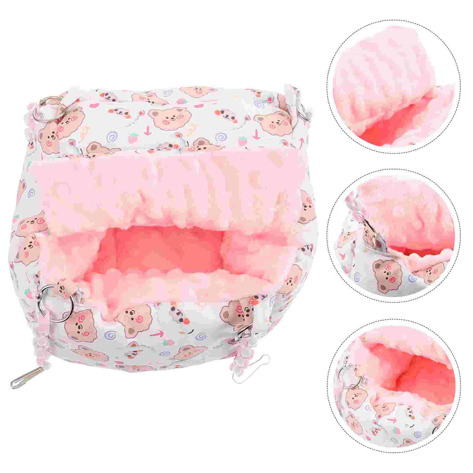 

Hammock Sleeping Nest Hamster Resting Bed Small Animals Warm Guinea Hideout Sugar Glider Pet