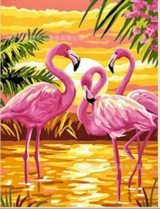 

3529Ann-Tulip diy digital oil painting oil painting acrylic flower painting explosion hand-filled landscape painting