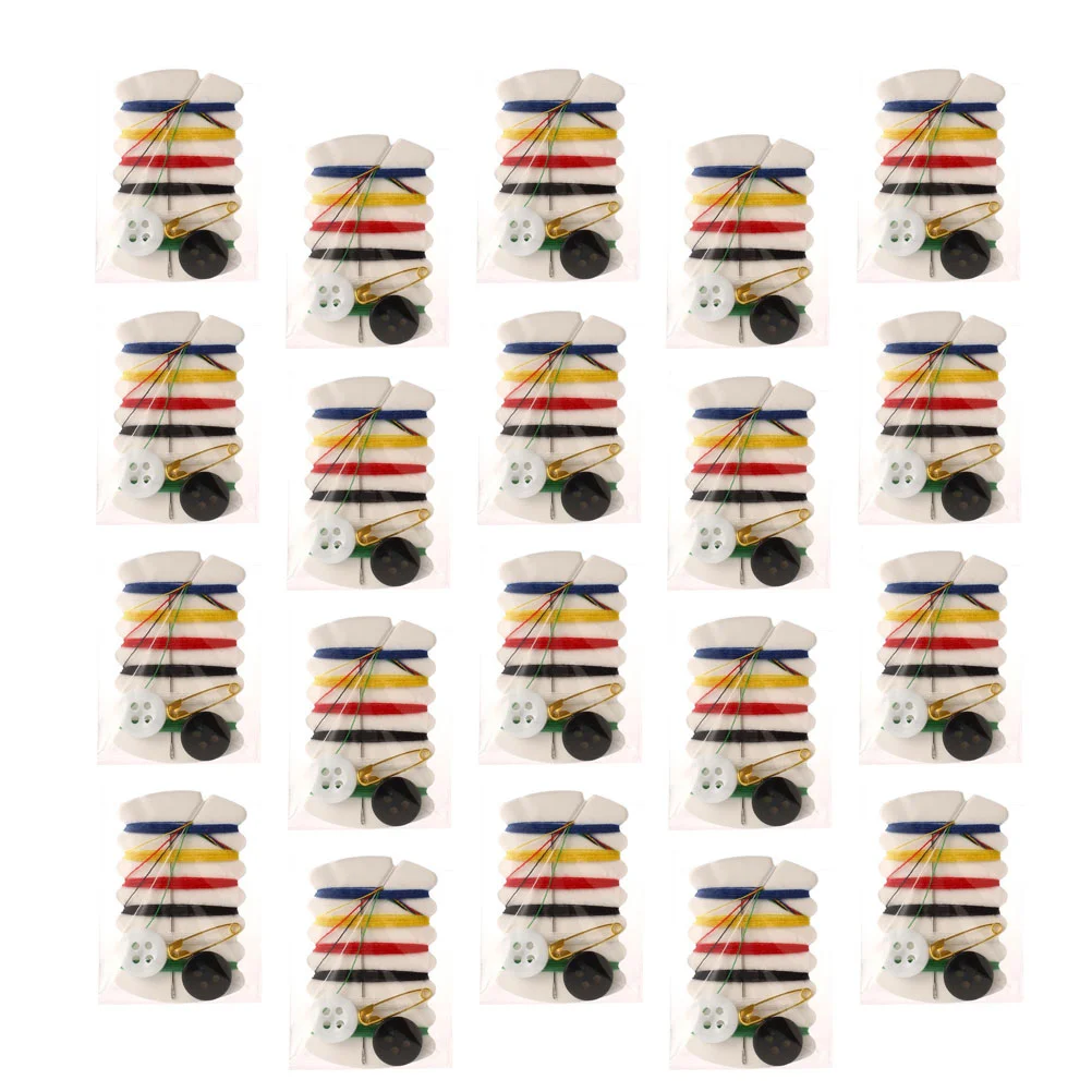 

100pcs Travel Sewing Portable Sewing Thread Button Safety Pin Embroidery Cross Stitch Tools For Hotel Home Supplies