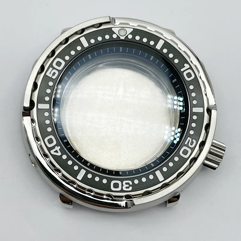 Watch Parts 46mm Stainless Steel SBBN Tuna Canned Watch Case Sapphire Suitable For NH35/36 Automatic Movement 200m Waterproof