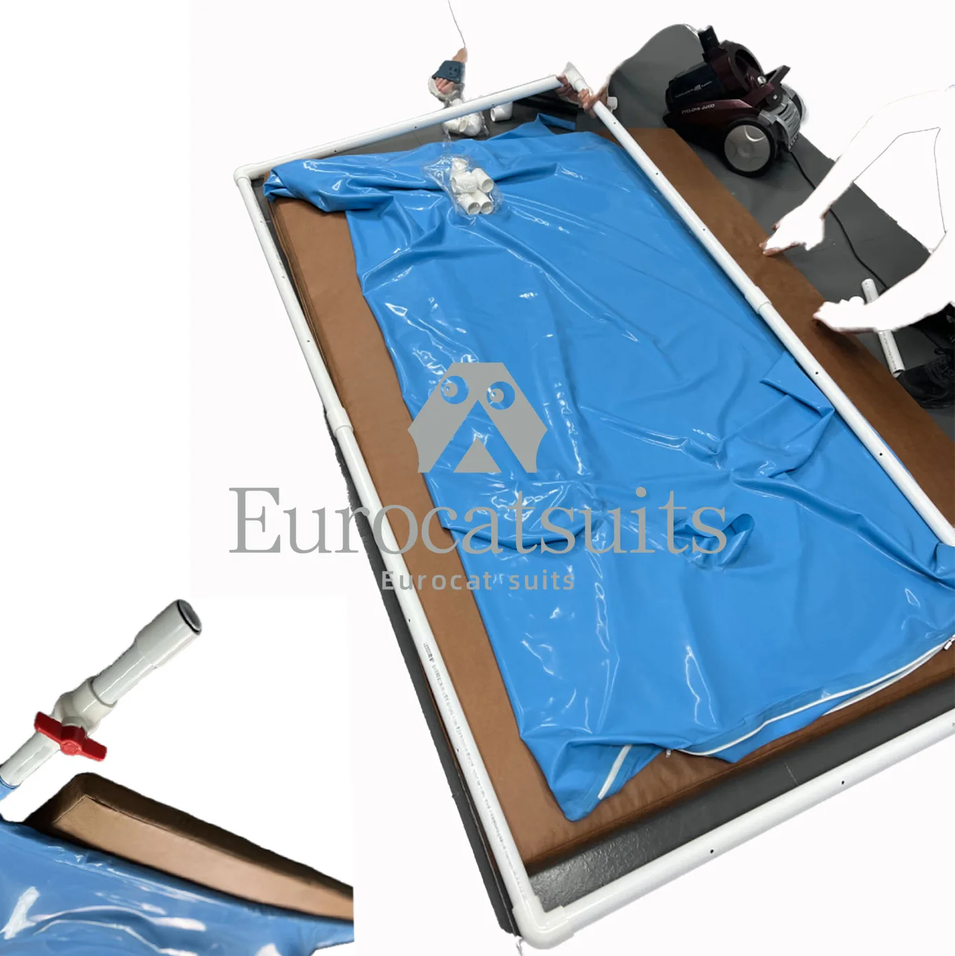 Латексный каркас сумки для сна Кронштейн вакуумной кровати Труба Длинный