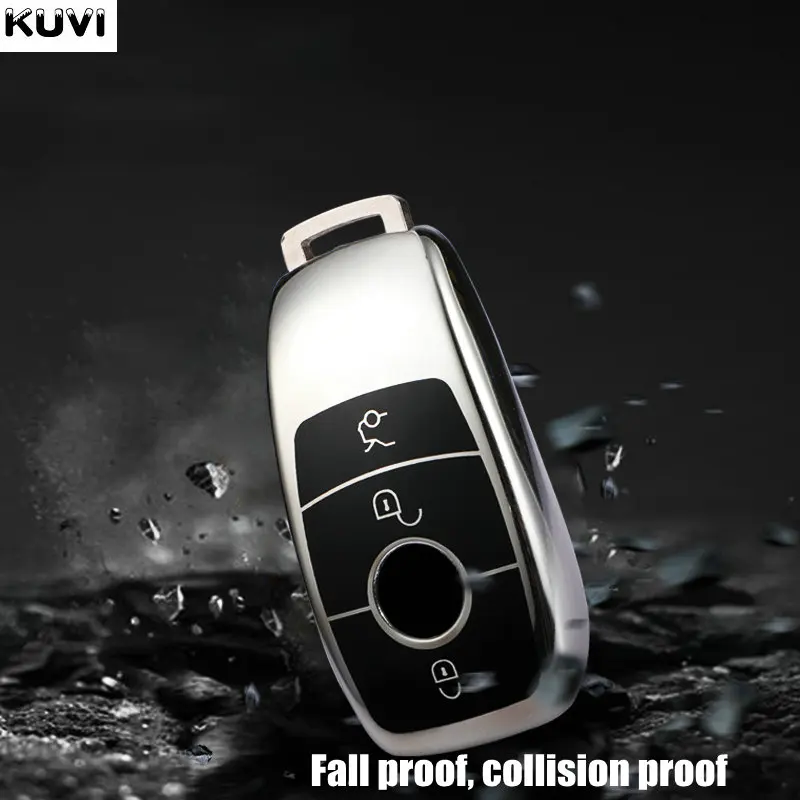 Цветной чехол для автомобильного ключа с дистанционным управлением из ТПУ Mercedes