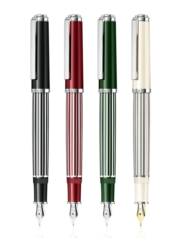 Роскошная современная металлическая перьевая ручка M6100 с обтекаемой полосой