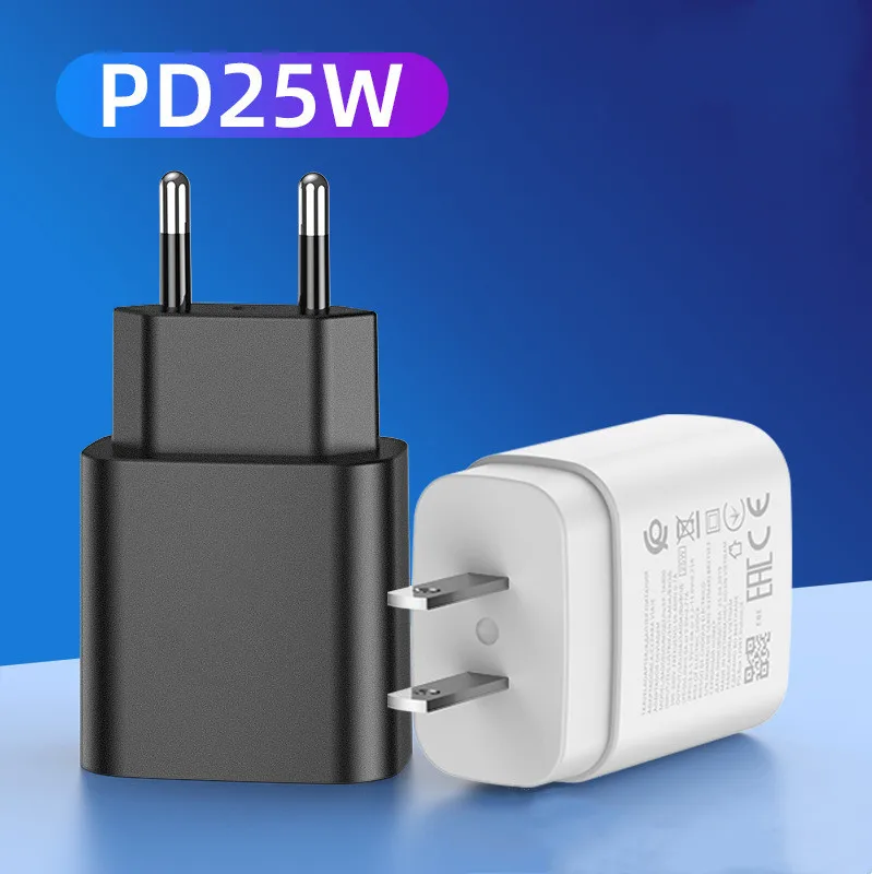 

10pcs/lot 25W (18W) Wall Charger Type C Power Adapter Fast PD Charge For Samsung Galaxy S22 S21 Note20 Ultra S20 A71 EU US