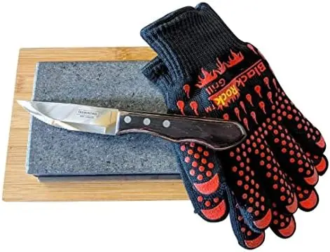 

Sizzling Steak on a Stone Set, Hot Stone Cooking