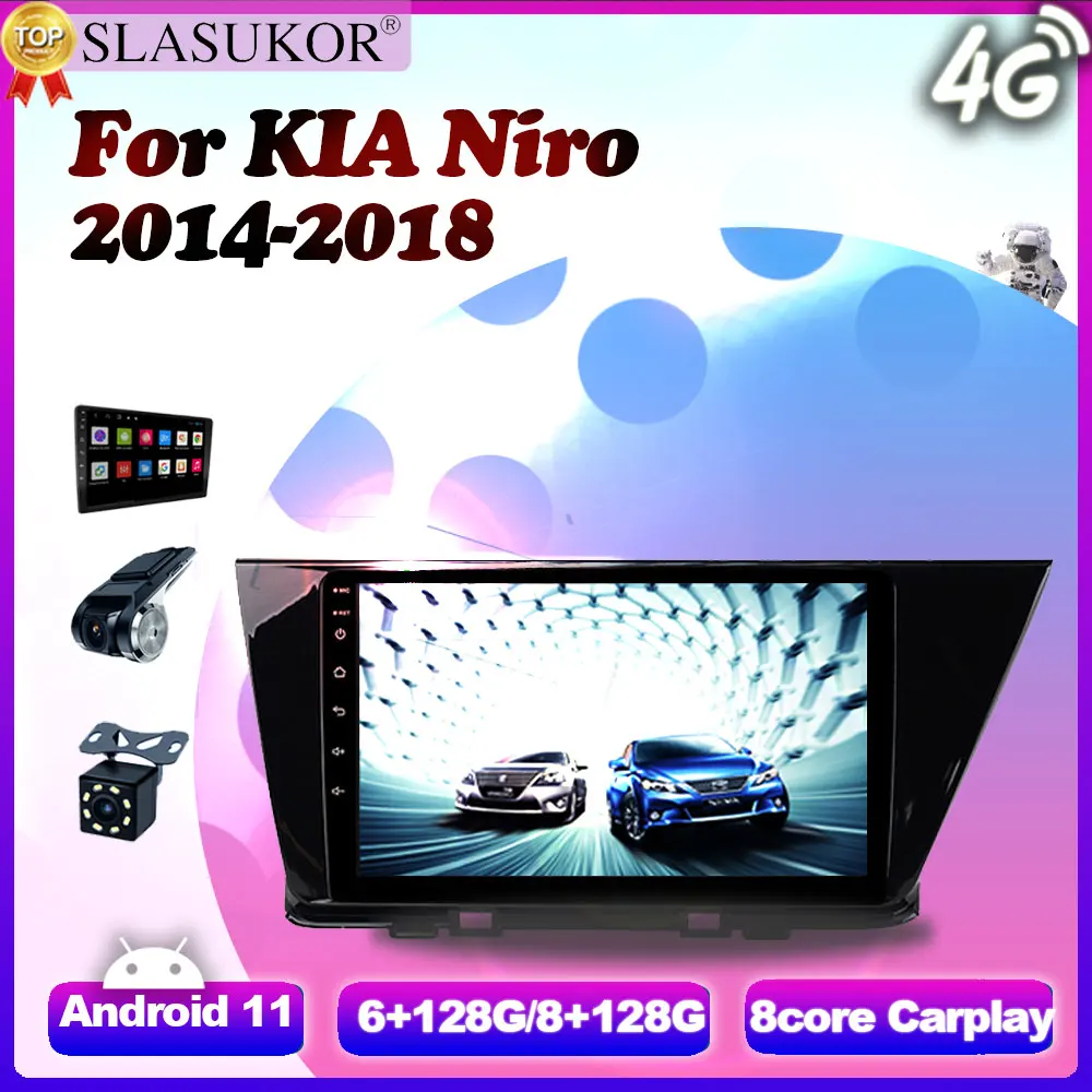 

9 Inch Navigation GPS Android 11 Car Radio Player For KIA Niro 2014 2015-2018 Fan Carplay WIFI Multimedia Video IPS Android auto