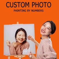 ruopoty painting by numbers personality photo custom for adult 50x40cm diy room wall art pictures by number home decoration gift
