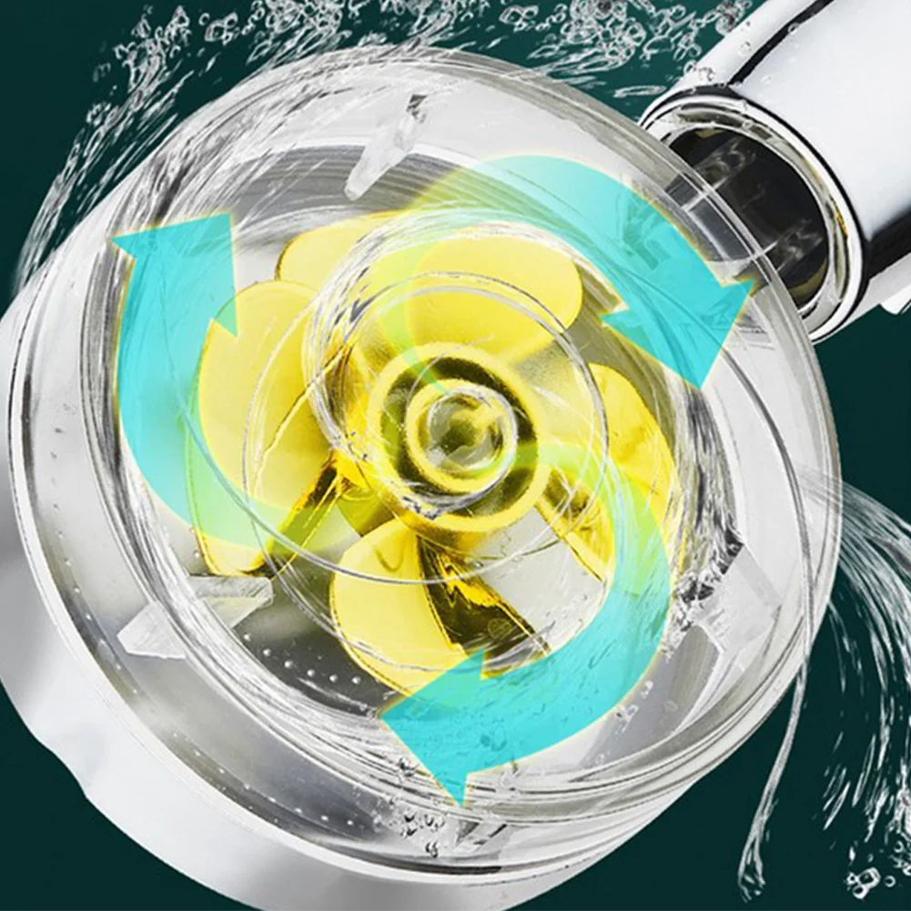 

Shower Head Micro Nozzle 25cm High Pressure Turbo 360° Rotated Powerful Water Saving Hand Spray For Hoses Shower Attachment