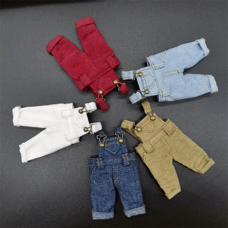 

New Ob11 Doll Clothes Cute Suspenders Fashion Pants 1/12 Bjd Doll Clothes Doll Accessories Birthday Gifts for Children Girls