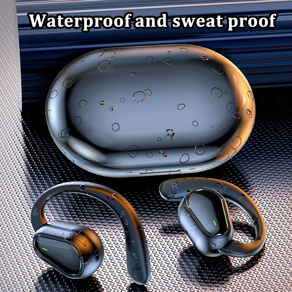 Bluetooth 5.3 Headphones Ear Hook Earphones Wireless Earphones HiFi Stereo Waterproof Headset Noise Reduction Earbuds for Xiaomi