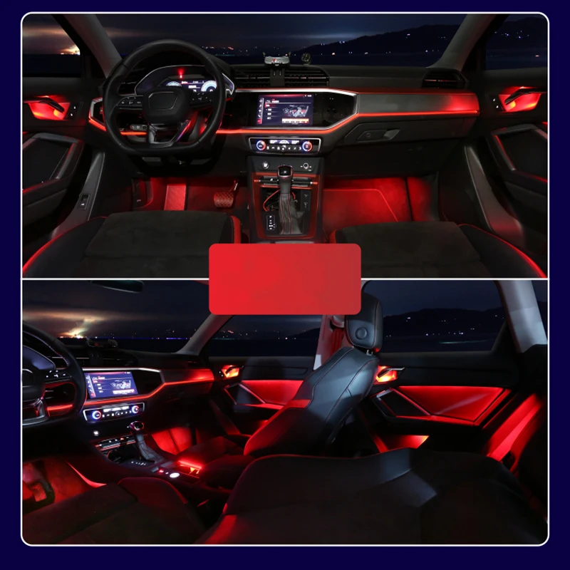 Светодиодное освещение для стайлинга автомобилей 30 цветов подходит Audi Q3 Q3L 2019 2020