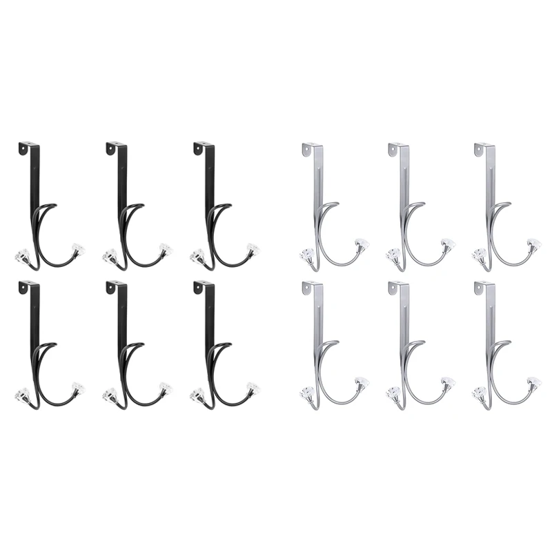 

Over The Door Hook,Twin Hook Organizer Rack Door Hangers Cubicle Hook For Hanging Bag Backpack Hat Coat Clothing Towel