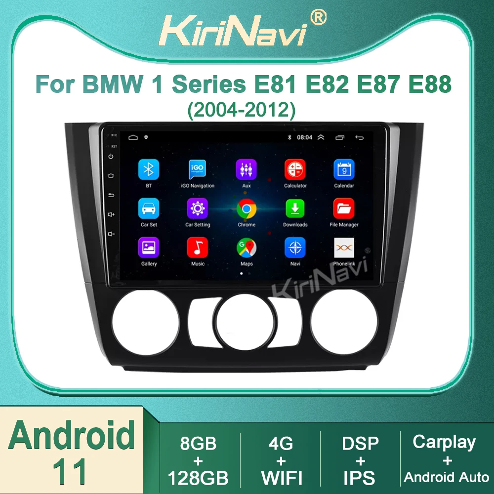 

Car Radio For BMW 1 Series E81 E82 E87 E88 2004-2012 Multimedia Video DVD Player Android 11 Carplay Autoradio Navigation GPS DSP
