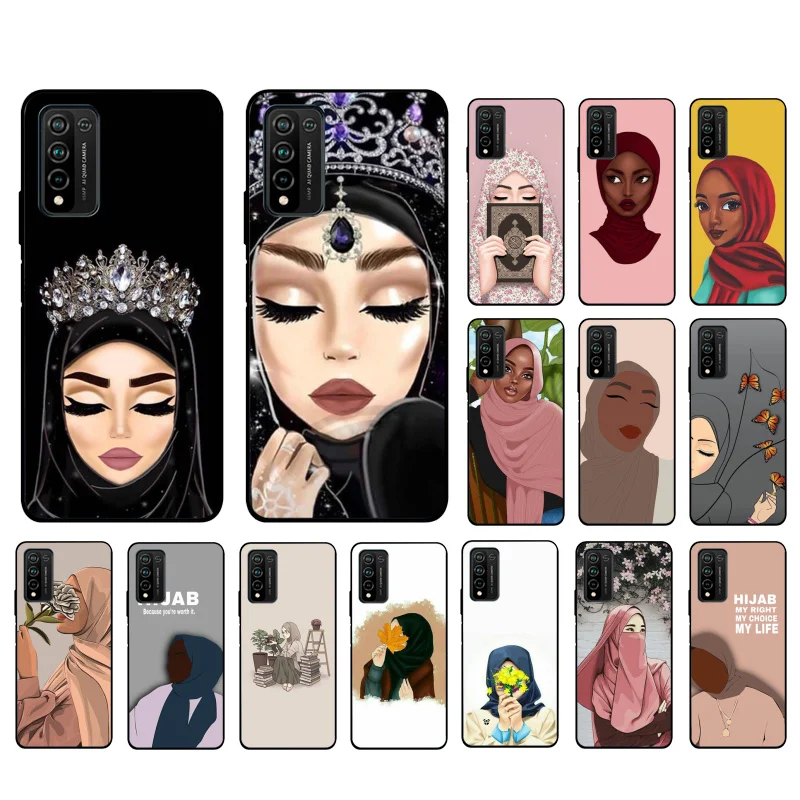 

Hijab Aesthetic Muslim Girl Phone Case for Huawei Honor 50 30 Pro 10X Lite 20 7A 7C 8X 9X Pro 9A 8A 8S 9S 10i 20S 20lite