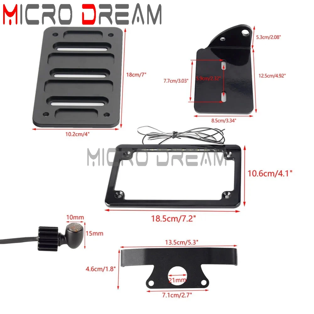 Мини-рамка для переднего и заднего фонаря с указателями поворота боковым