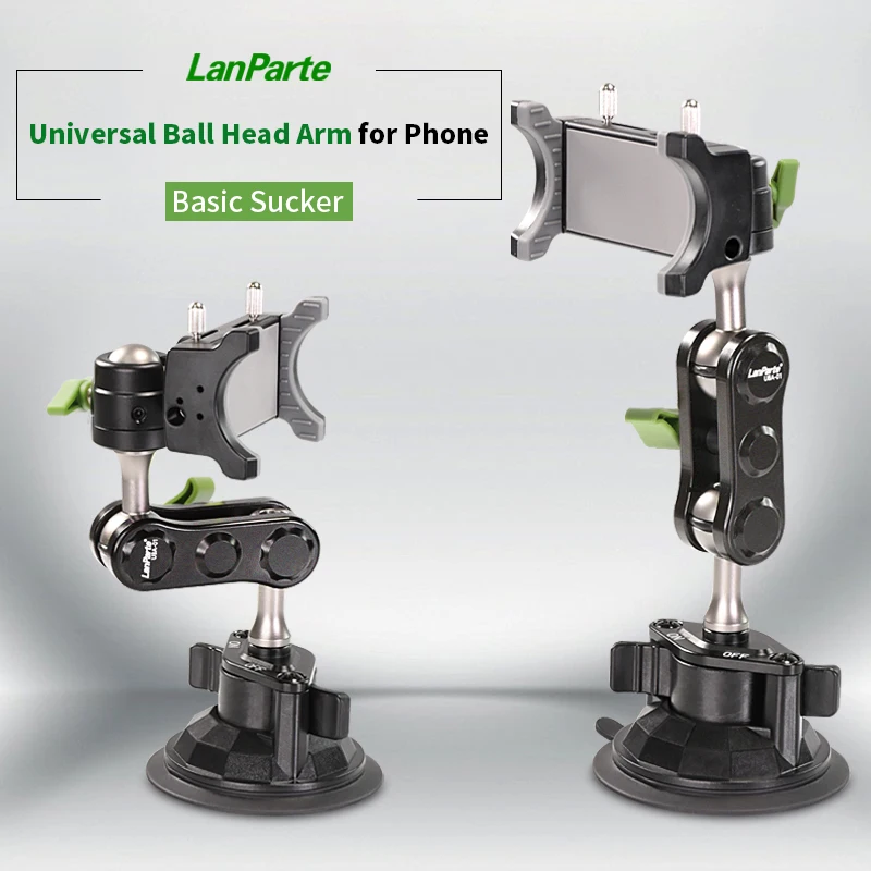 

Lanparte New Selfie Stick 360° Rotation Holder for Mobile Gimbal Stabilizer Magic Arm Hand Phone Bracket in Car for iPhone