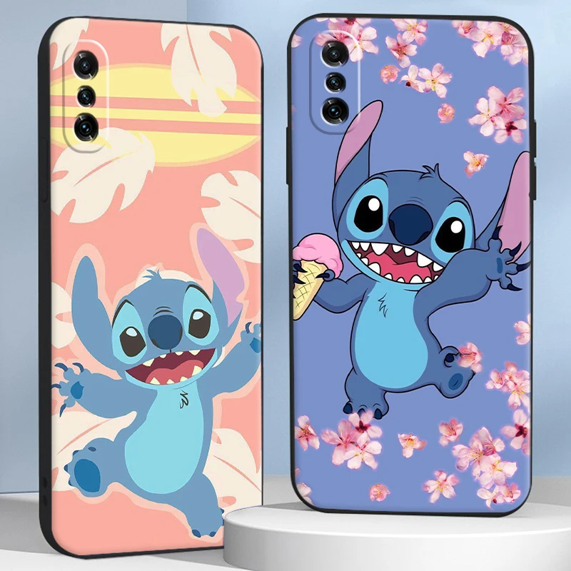 

Disney Stitch Cartoon Phone Case For Xiaomi POCO X3 Pro M3 Pro NFC F3 GT 11 Lite Coque Soft Carcasa Original Liquid Silicon