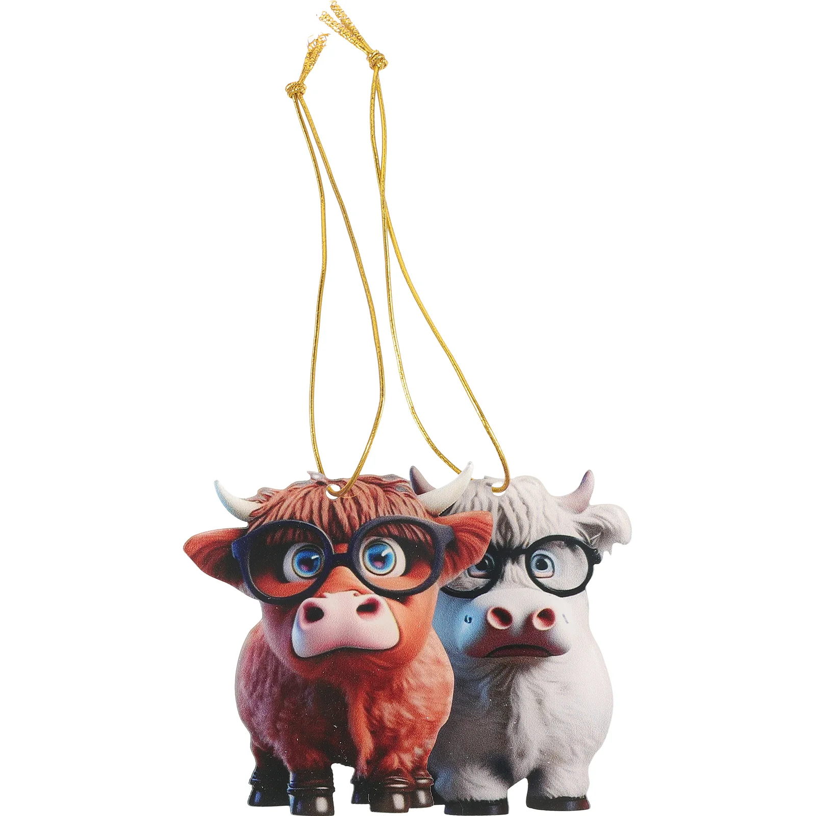 2 шт. Хайлендская корова креативный кулон Yak Plateau украшение акрил (1 + 2) орнамент