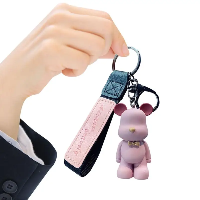 

Галстук-бабочка, медведь, брелок, искусственная смола, подвеска, украшения для девушек, женский подарок