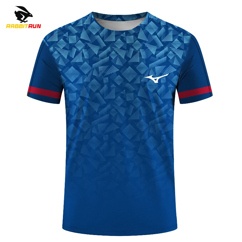 

2023 New Polyester Men Running T Shirt Quick Dry Fitness Shirt Training Exercise Clothes Gym Sport Shirt Tops Lightweight