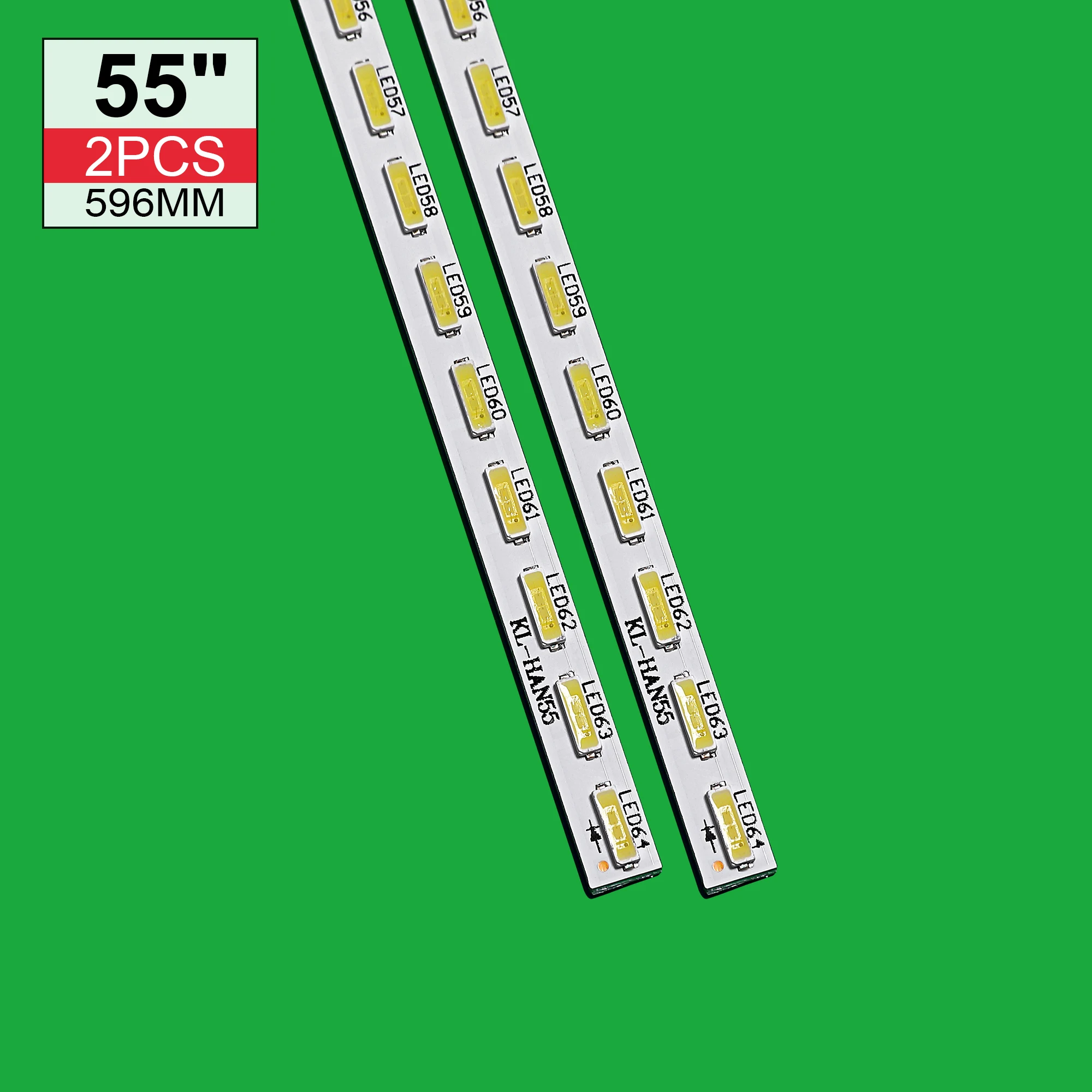 2pcs LED Backlight strip for Sony  KD-55X8505C 55X8507C 55X8500C XBR-55X850C 75.P3C08G001 15A09N SYV5541 YLS_HAN55_7020 HRN55